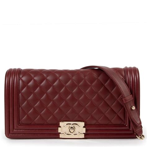 chanel burgundy clutch|chanel clutch.